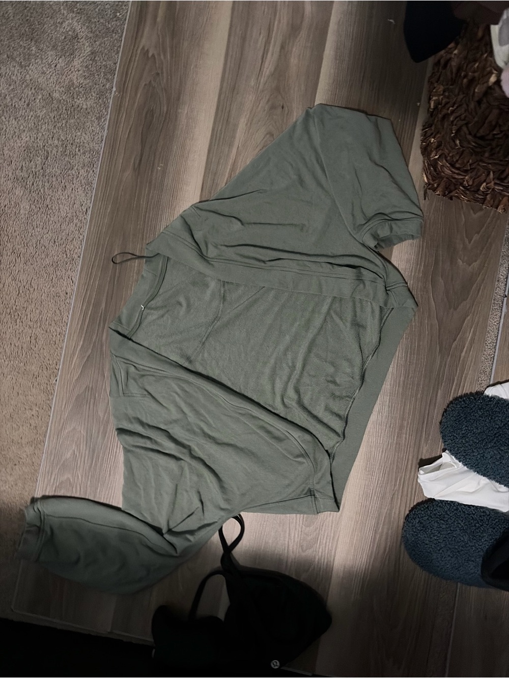 lululemon athletica Olive Green Lightweight Hoodie
